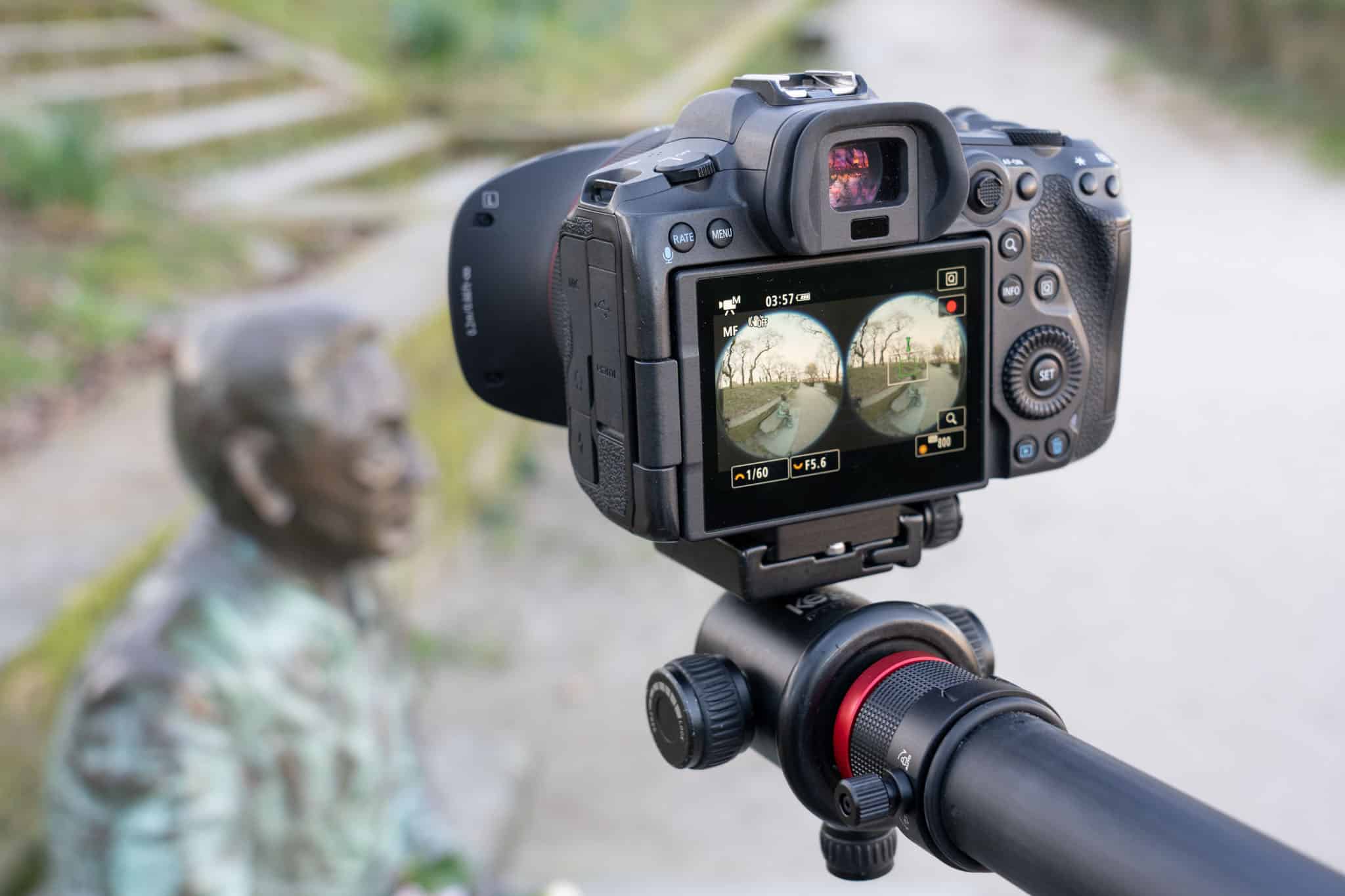 La cámara Canon R5 con objetivo Dual Fish Eye permite grabaciones de vídeo 8K 180 VR 3D con calidad profesional.