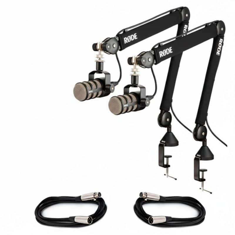 kit podcast 2 rode podmic con brazos articuladores Rode PSA